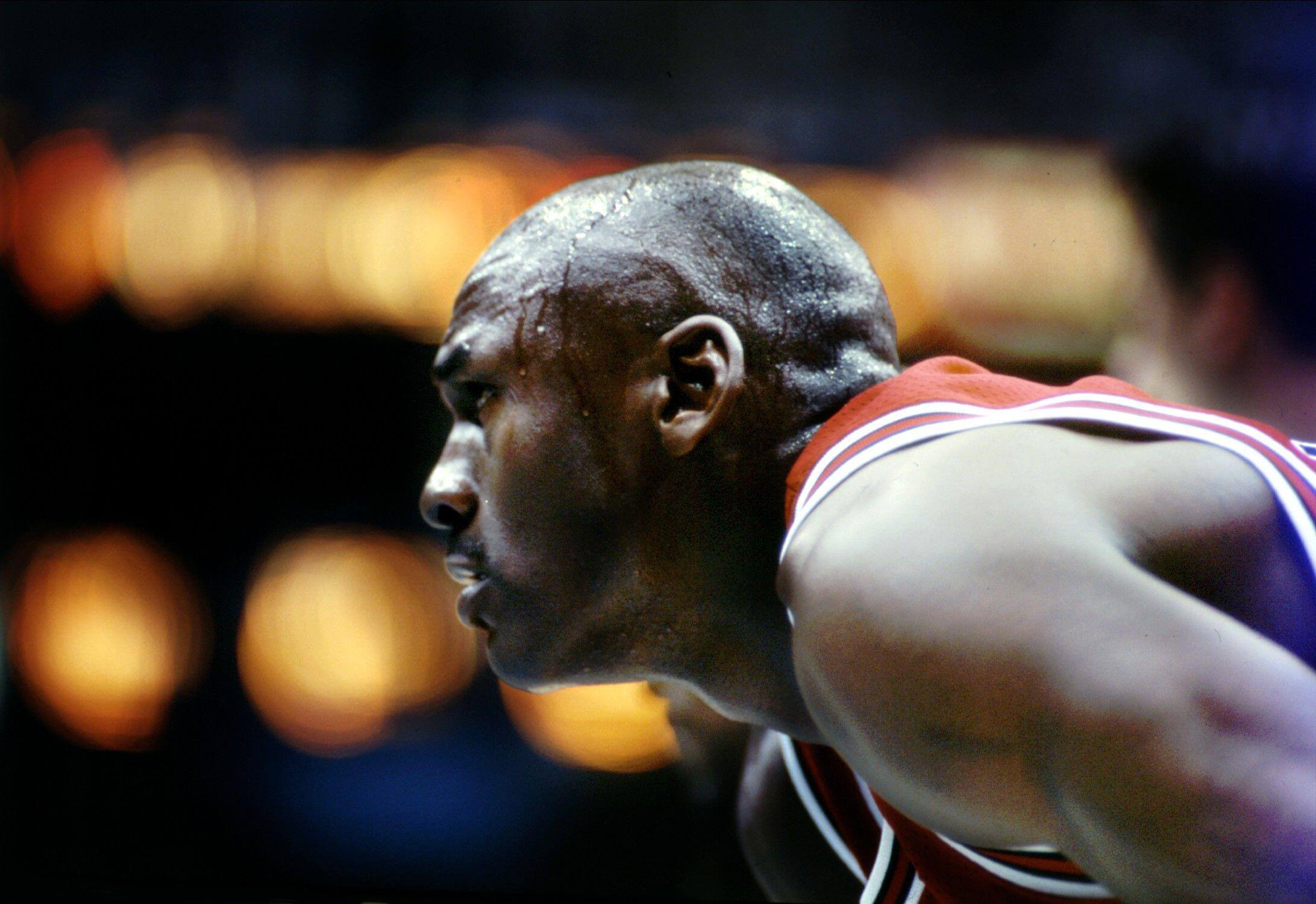Michael Jordan em jogo pelo Chicago Bulls na NBA