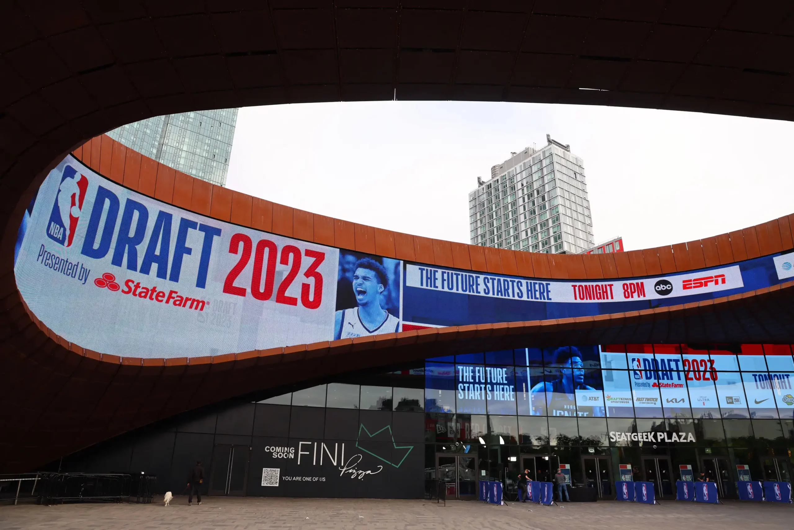 Draft da NBA no Barclays Center, em Brooklyn, Nova York, NY, em 22 de junho de 2023