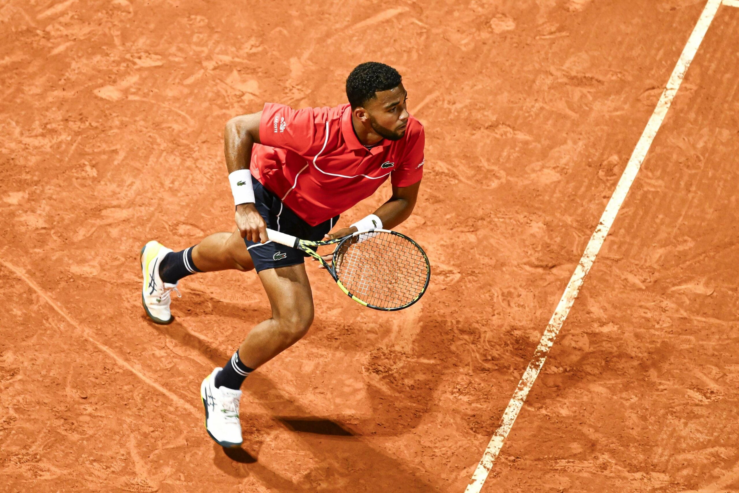 Arthur Fils durante o torneio de tênis Rolex Monte-Carlo ATP Masters 1000