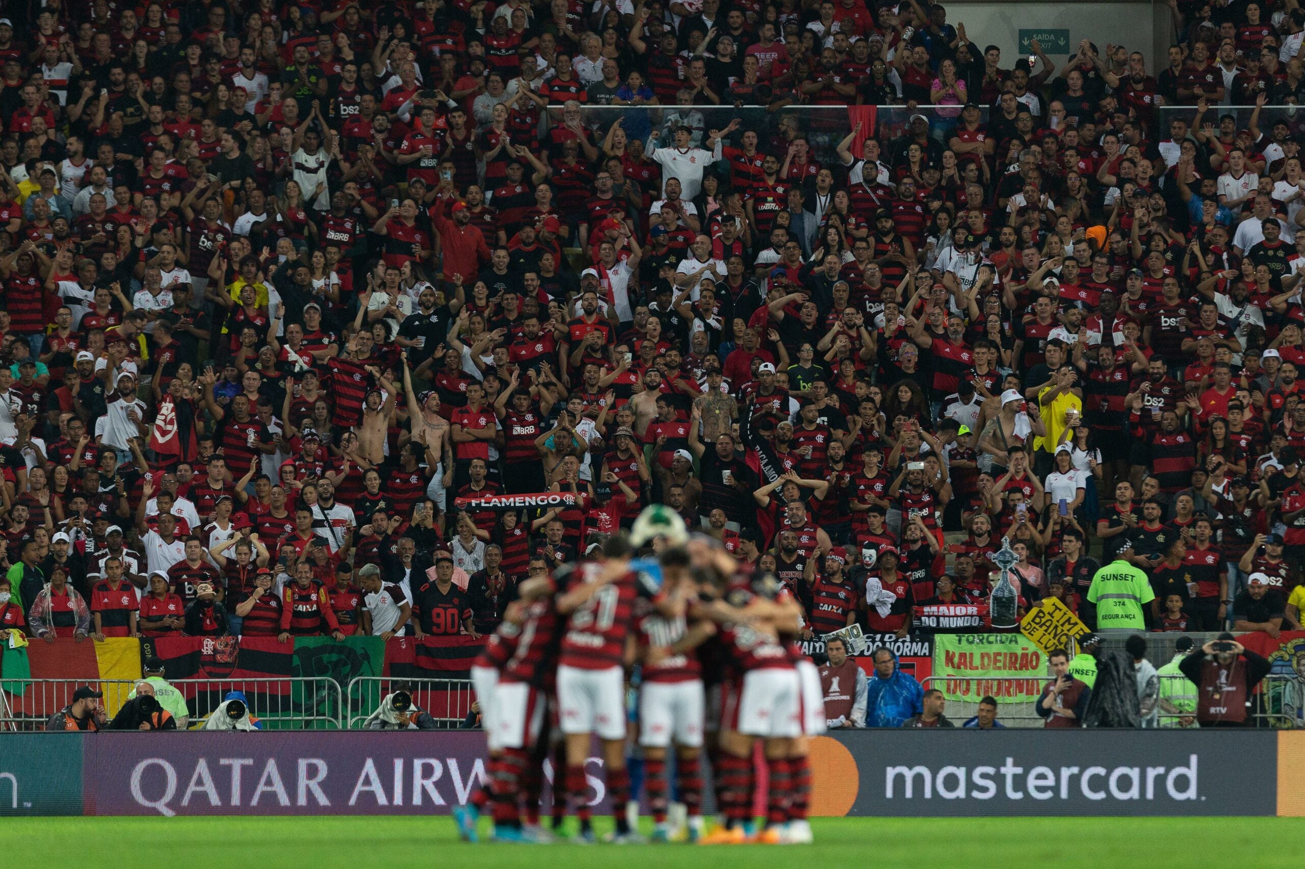 Jogadores do Flamengo juntos