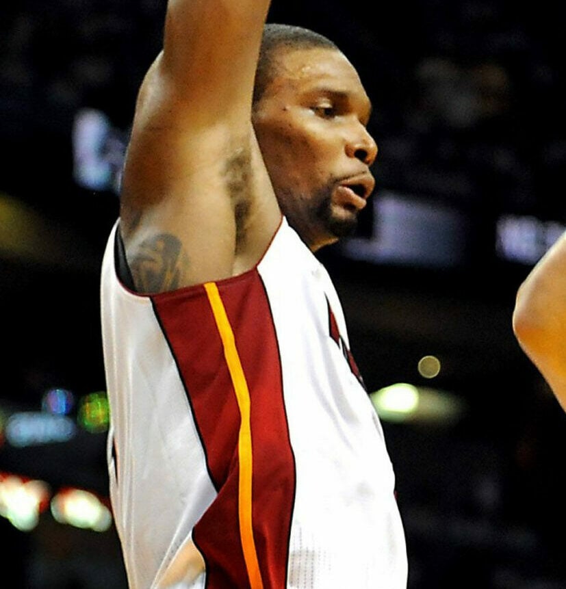Manu Ginóbili (San Antonio Spurs), Chris Bosh (Miami Heat) e Dwyane Wade (Miami Heat)