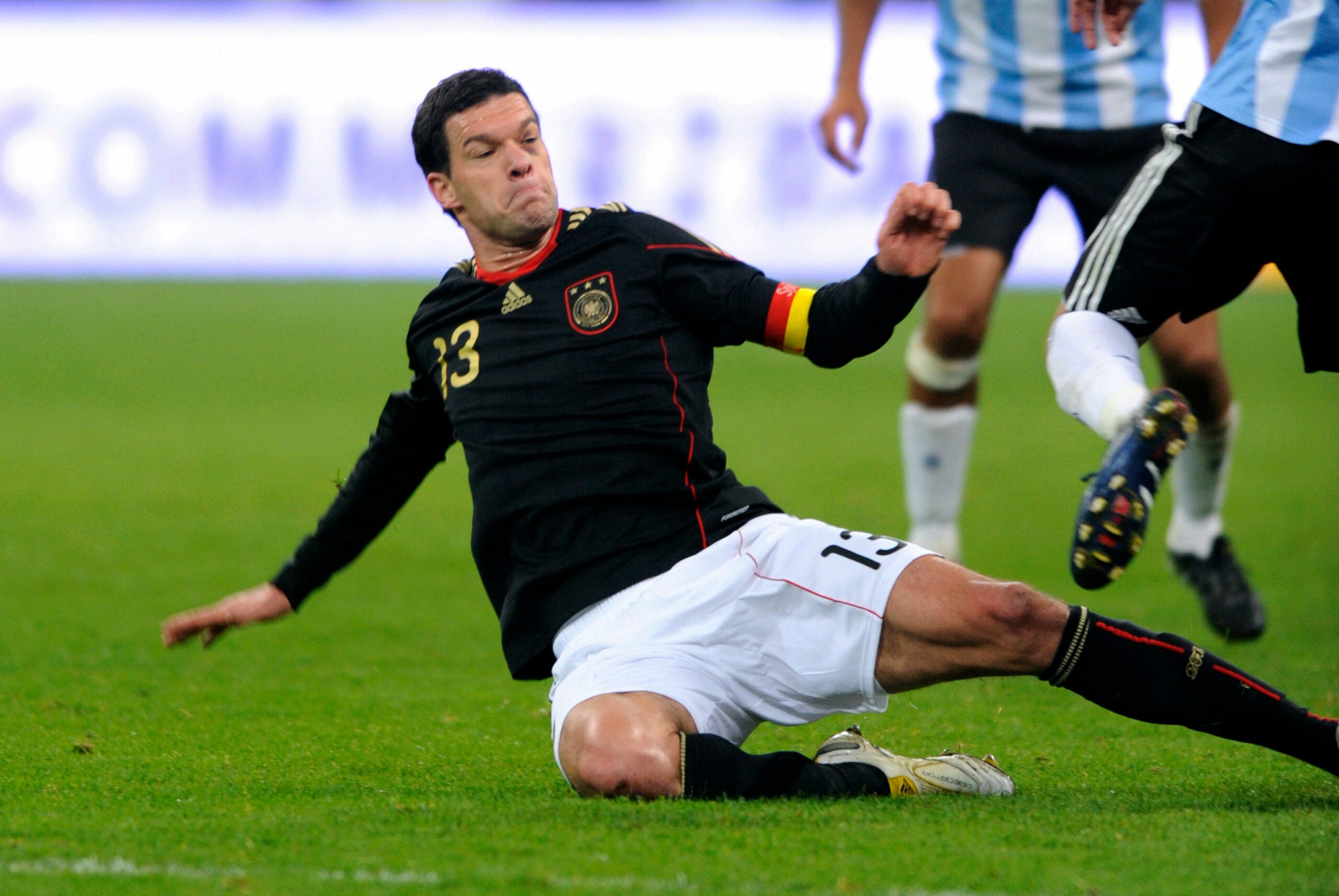 Michael Ballack, da seleção alemã, contra Argentina