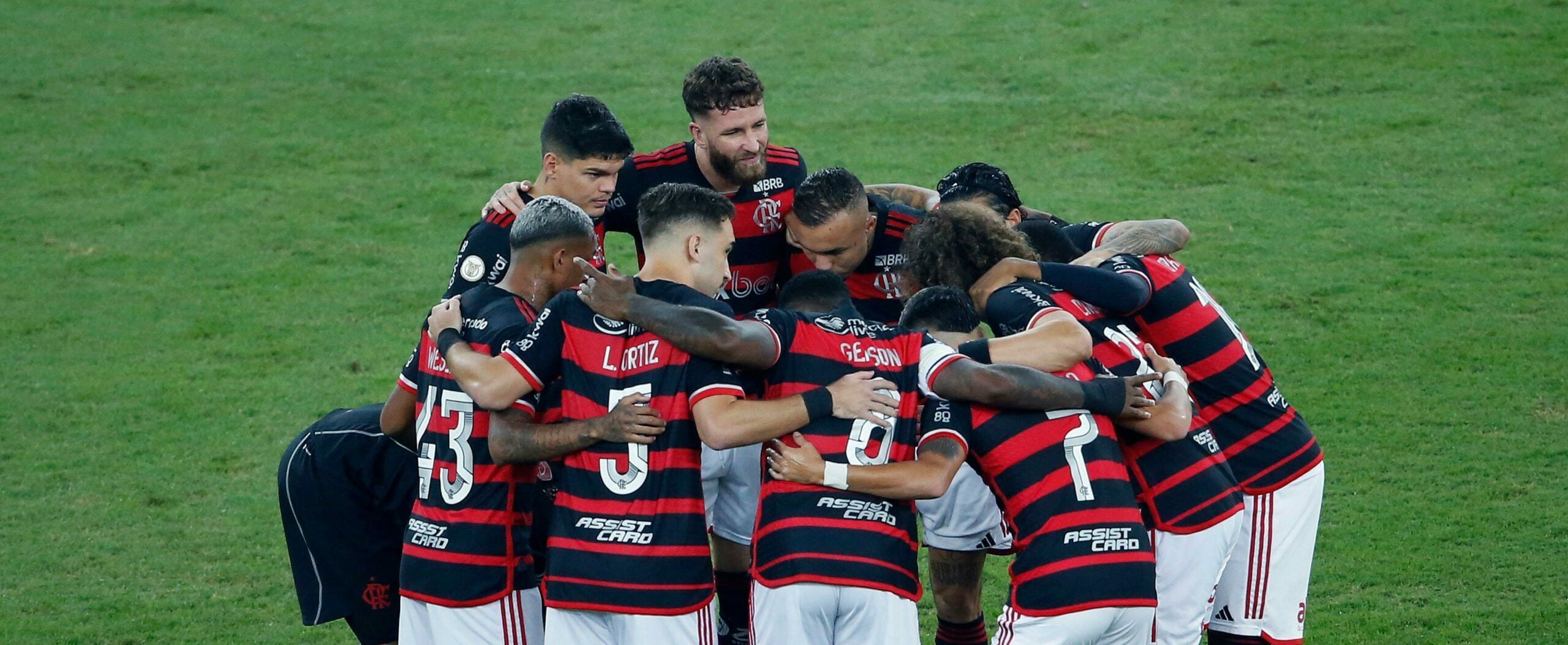 Jogadores juntos do Flamengo