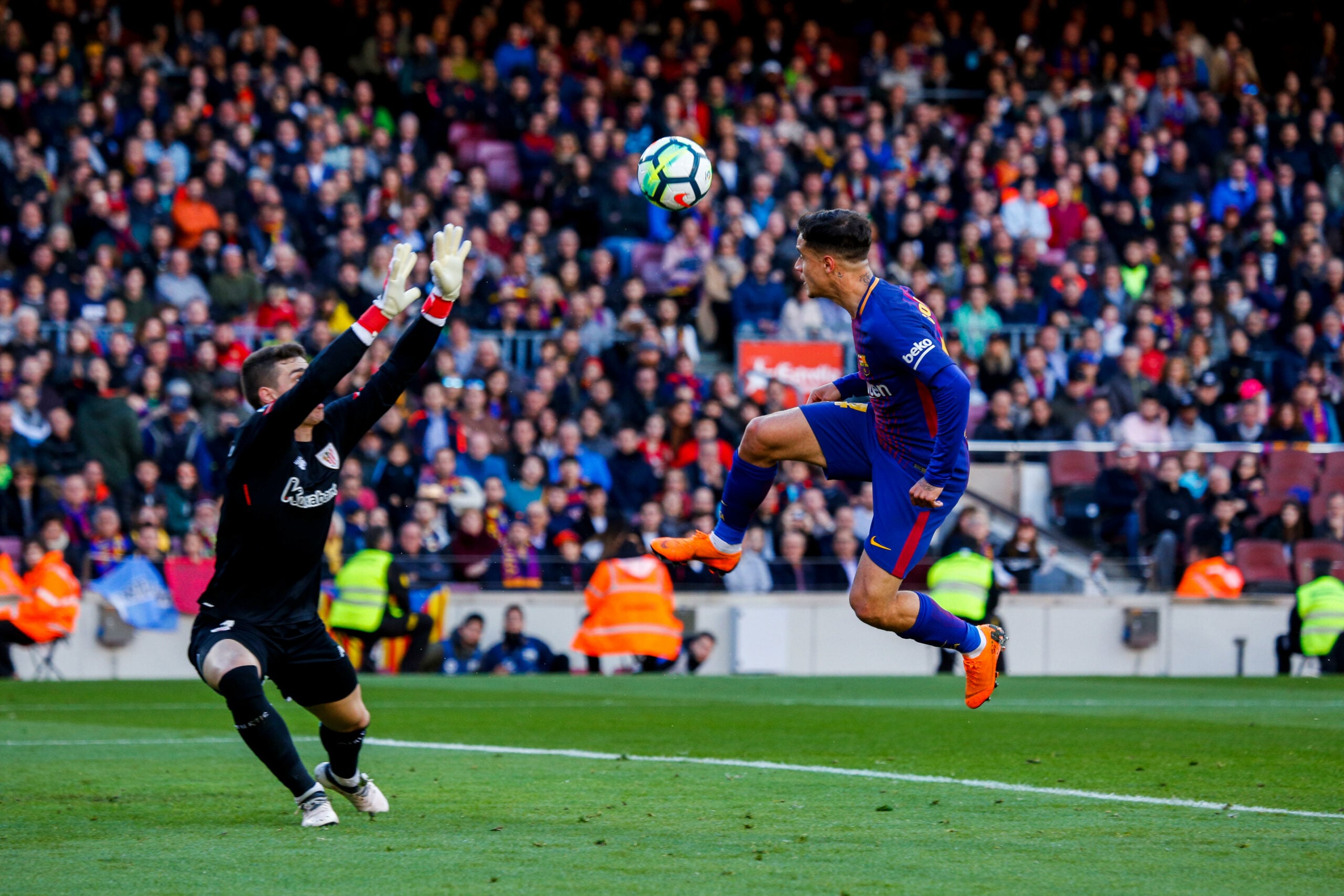 FC Barcelona x Ath. Bilbao; gol de Coutinho, La Liga