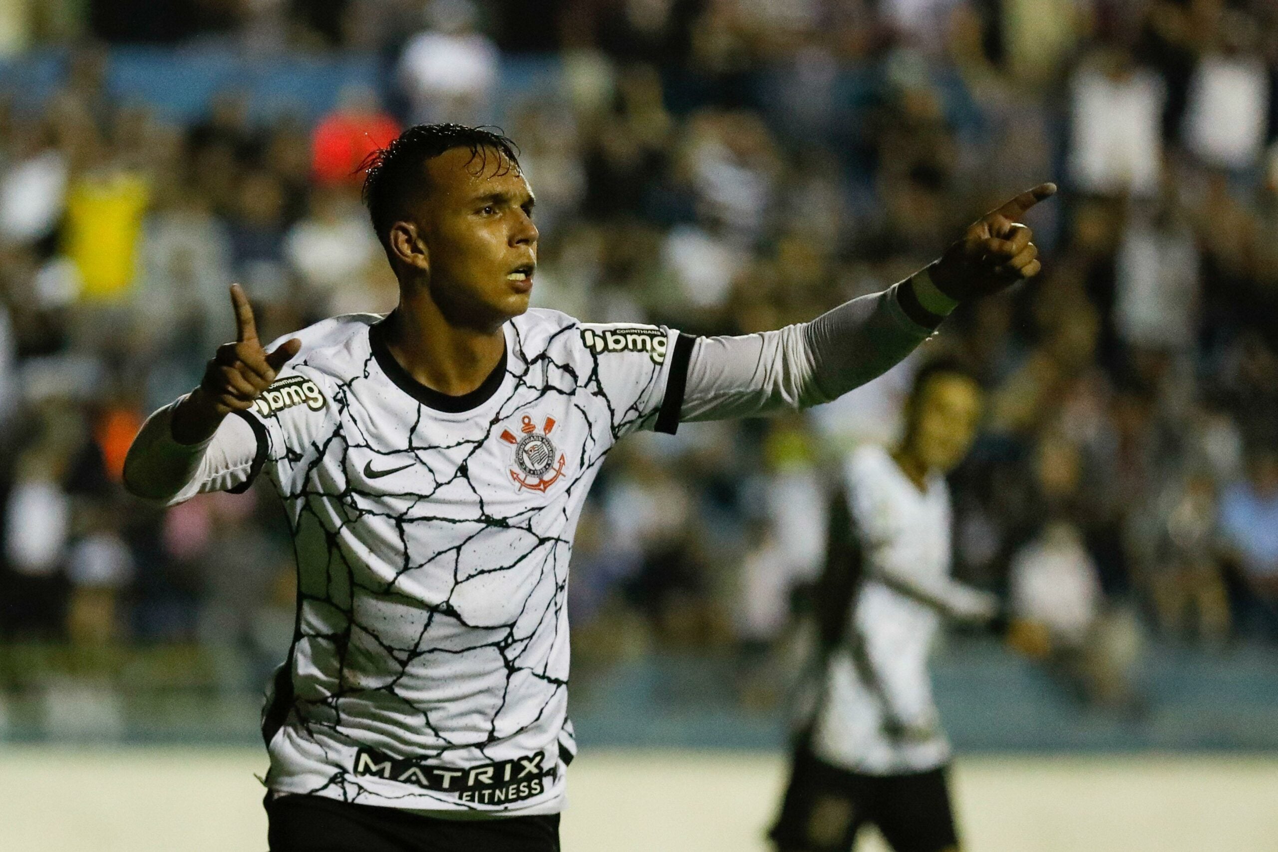 Giovane, do Corinthians, celebrando gol na Copa São Paulo